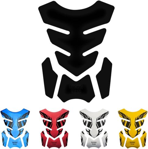 Red 3D Rubber Motorcycle Tank Protector - Anti Slip, Waterproof - Soft Pad in Saudi Arabia