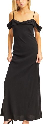 Womens Casual Bodycon Dress Elegant Off Shoulder Twist Front Black Evening Party Cocktail Formal Midi in Kuwait