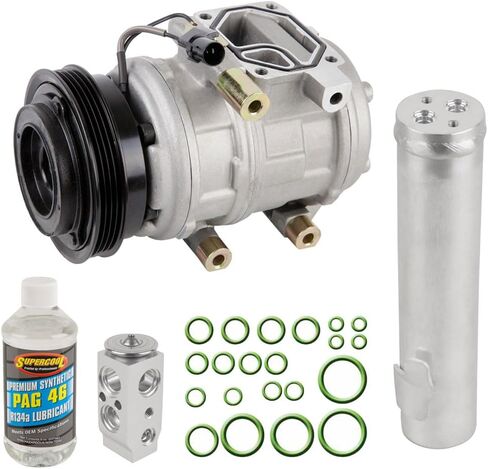 ضاغط التيار المتردد ومجموعة تكييف الهواء لكيا سبورتاج وهيونداي توكسون 2.0L 4-Cyl 2005 2006 2007 يستبدل Doowon 10P - BuyAutoParts 60-81180RK NEW in Kuwait