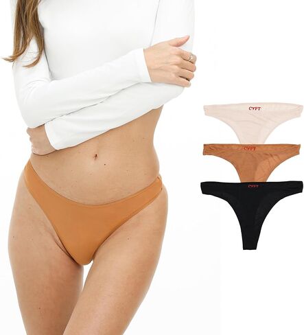 ملابس داخلية نسائية من CUFT® TENCEL™ NON TOXIC - ملابس داخلية رفيعة - نسيج مسامي وخالي من البلاستيك، خفيف الوزن ومقلل للرائحة - 3 عبوات in Saudi Arabia