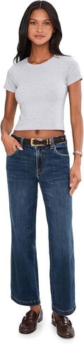 KUT from The Kloth Womens Pattie High-Rise-Straight Leg Five-Pockets in Happy in Saudi Arabia