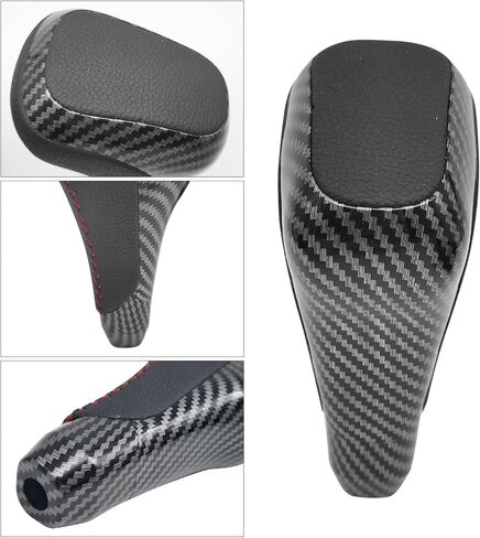 Compatible with Toyota 4Runner 2010-2024 Tundra 2007-2021 ABS Carbon Fiber Faux Leather Texture Automatic Gear Shift Knob Lever Replace in Saudi Arabia