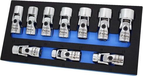 Astro Pneumatic Tool 74310 10-Piece 3/8" Drive Flex Socket Set - 6 Point - Metric in Kuwait