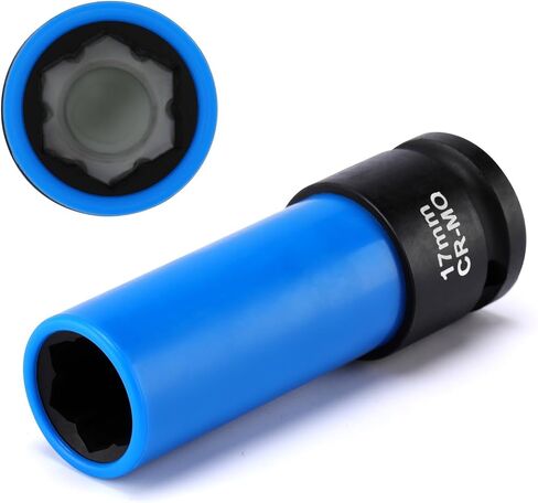 AIRTOON 1/2 بوصة محرك 17 مم مقبس صدمات مسمار عروة زهرة لصواميل عجلة مرسيدس، مقبس صامولة متري واقي غير قابل للتشوه، أداة صامولة عروة محدبة in Kuwait