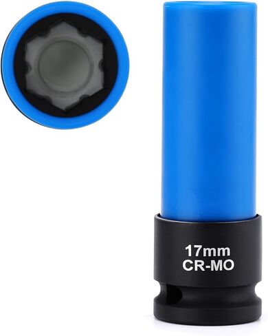 AIRTOON 1/2 بوصة محرك 17 مم مقبس صدمات مسمار عروة زهرة لصواميل عجلة مرسيدس، مقبس صامولة متري واقي غير قابل للتشوه، أداة صامولة عروة محدبة in Kuwait