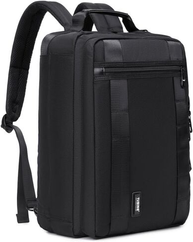 3 in 1 Laptop Bag for Men 15.6-17 Inch Computer Bag Laptop Backpack Convertible Briefcase Messenger Shoulder Bag Work Business Backpack Travel Bag for Men/Women Black in Saudi Arabia
