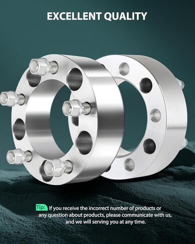 SCITOO 2Pcs 2 inch Wheel Spacers 5x5.5 to 5x5.5 108mm bore 9/16" Studs Wheel Spacers Compatible with for Dodge Ram 1500 94-10 for Dakota 05-10 for Mitsubishi Raider 06-09 in Saudi Arabia