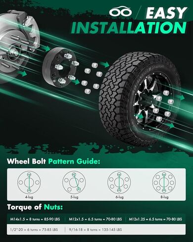 SCITOO 4Pcs Wheel Adapters 2" 6x5.5 to 5x4.5 Bore 108mm Studs 14x1.5 6Lug Wheel Spacers Adapters Fit for for Chevrolet Tahoe for Chevrolet Avalanche for Chevrolet Blazer for Chevrolet in Saudi Arabia