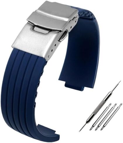 hooson Rubber Watchband For Oris Aquis 7330 7740 Watch Band Convex Strap Wristband in Saudi Arabia