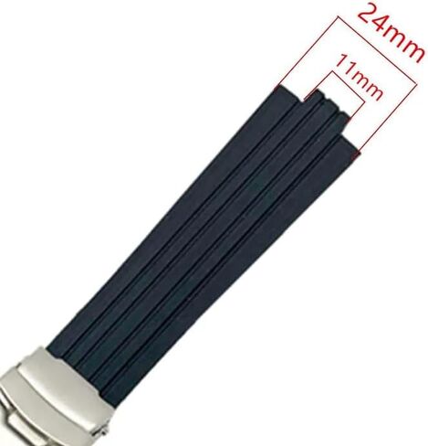 hooson Rubber Watchband For Oris Aquis 7330 7740 Watch Band Convex Strap Wristband in Saudi Arabia