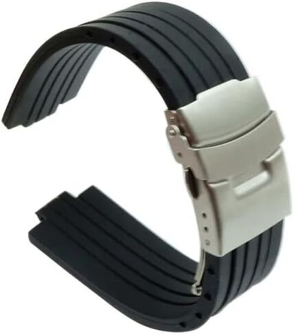 hooson Rubber Watchband For Oris Aquis 7330 7740 Watch Band Convex Strap Wristband in Saudi Arabia