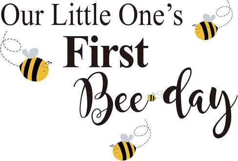 ملصق يوم النحل الأول - ديكور حفلات أعياد الميلاد بطابع الحشرات، ملصقات قوس البالون لاستحمام الطفل، علامة واحدة حلوة للنحل، لوازم حفلات أعياد الميلاد على شكل نحل العسل in Kuwait