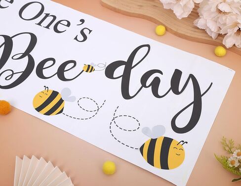 ملصق يوم النحل الأول - ديكور حفلات أعياد الميلاد بطابع الحشرات، ملصقات قوس البالون لاستحمام الطفل، علامة واحدة حلوة للنحل، لوازم حفلات أعياد الميلاد على شكل نحل العسل in Kuwait