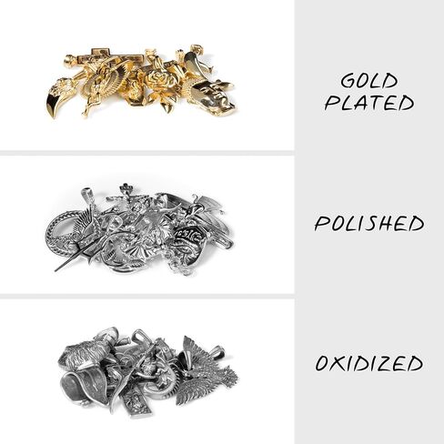 باي سيلفر ستون - قلادة التنين الصيني باللون الفضي، مجوهرات قلادة منحوتة مستوحاة من الثقافة الآسيوية للرجال in Kuwait