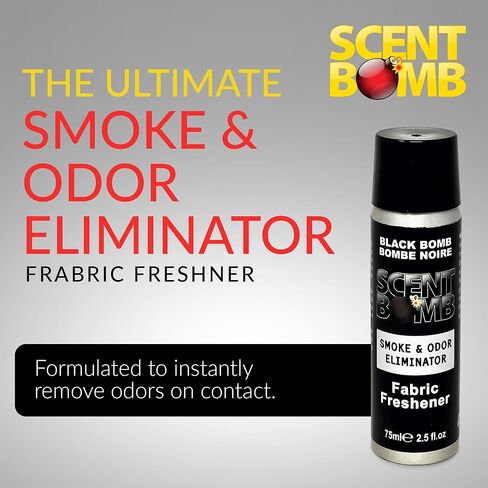 سينت بومب، معطر جو مركز، معطر للأقمشة، 2.5 أونصة بلاك بومب (عبوتان) in Kuwait