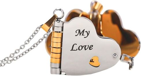 37JEWELRY 37Necklaces Love Story Book Necklace, Granddaughter Daughter Necklaces from Grandma Mom, Stainless Steel Jewelry Gift for Her, Couples - Suitable for Anniversary, Birthday, Graduation in Saudi Arabia