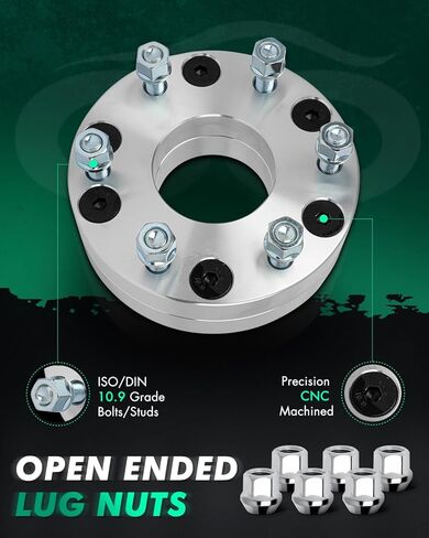 SCITOO 2Pcs Wheel Adapters 2 inch 5x4.5 to 6x5.5 Bore 74mm Studs 12x1.5 5 Lug Wheel Spacers Adapters Fit for for Ford Escape for Ford Fusion for Toyota Camry for Toyota for Tacoma in Saudi Arabia