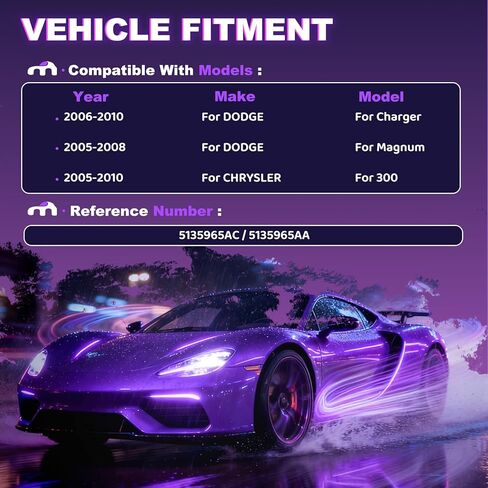 ABS Accessories for Chrysler 300 (2005 2006 2007 2008 2009 2010),for Dodge Charger (2006 2007 2008 2009 2010),Magnum (2005 2006 2007 2008) 5135965AC / 5135965AA (Without Angle Sensor) in Kuwait