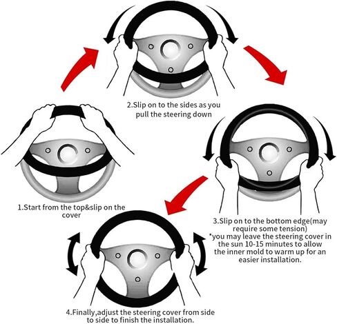 باو طباعة غطاء عجلة القيادة قوس قزح الكلب الكفوف عجلة القيادة حامي العرق ماصة السيارات التفاف المضادة للانزلاق العالمي 15 بوصة يغطي لطيف حية اكسسوارات السيارات in Kuwait