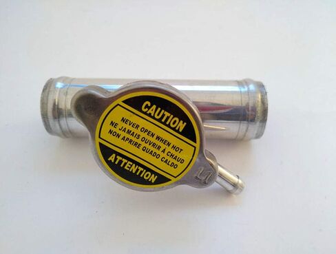 38mm 1-1/2" Full Aluminum In Line Radiator Hose Connector Filler Neck + Cap in Saudi Arabia