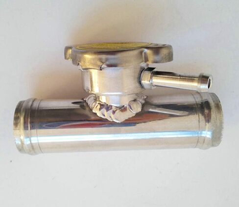 38mm 1-1/2" Full Aluminum In Line Radiator Hose Connector Filler Neck + Cap in Saudi Arabia