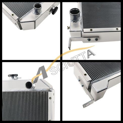 3 Row Aluminum Radiator for Case Skid Loader 1840 1845C Skid Steer Tractor 1347609C1 1A12192 in Kuwait