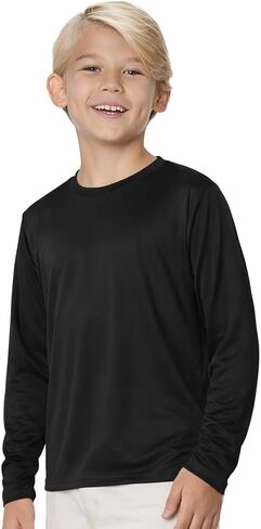 INGEAR Boys Rash Guard Long Sleeve Swim Shirt - Quick Dry UPF 50+, Kids Fishing Shirt, Dry fit Shirts for Boys Sizes XS-XL in Saudi Arabia