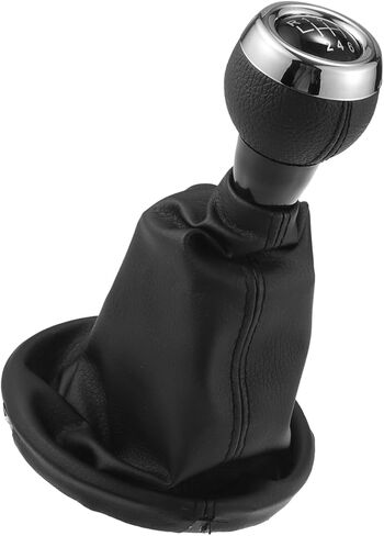6 Speed Gear Shift Knob with Dust Cover for Mini Cooper R56 2006-2012 / Front Stick Shifter Lever Knob/Durable Plastic / 1 Pcs Black Stylish Design in Saudi Arabia