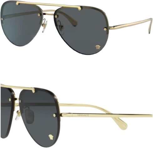 Versace VE2231 Medusa PILOT Shape Sunglasses with Luxury Eyewear kit in Saudi Arabia