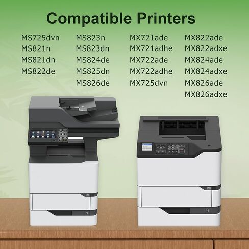 58D1H00 High Yield Black Toner Cartridge 1-Pack Replacement for Lexmark MS725, MS821, MS822, MS823, MS824, MS825, MS826, MX721, MX722, MX725, MX822, MX824, MX826 Printer [15,000 Pages] in Kuwait