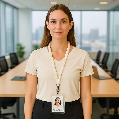 4-Pack Lanyard with ID Badge Holders – Soft Satin Neck Straps with Quick-Release Clips, Durable & Stylish Lanyards for Work, Office, School, Events in Saudi Arabia