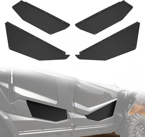 ألواح الأبواب السفلية من الألومنيوم ملحقات Honda Talon لـ 1000R 1000X 1000X-4 2019-2025، إدراج نصف باب أمامي وخلفي سفلي سهل التركيب كتلة حطام الطين (بابان، يناسب 4 مقاعد) in Kuwait