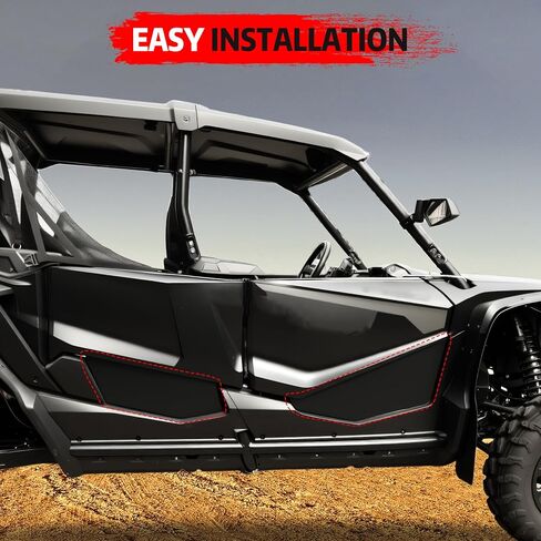 ألواح الأبواب السفلية من الألومنيوم ملحقات Honda Talon لـ 1000R 1000X 1000X-4 2019-2025، إدراج نصف باب أمامي وخلفي سفلي سهل التركيب كتلة حطام الطين (بابان، يناسب 4 مقاعد) in Kuwait