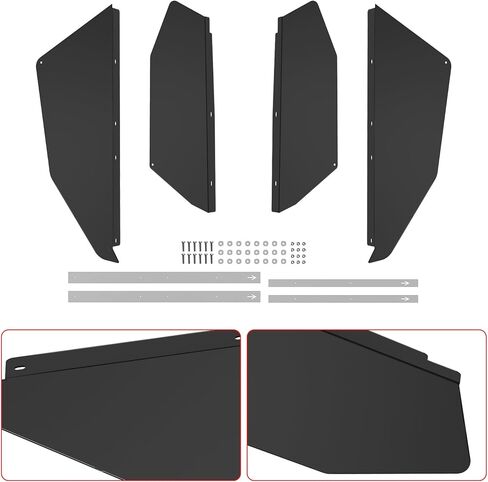 ألواح الأبواب السفلية من الألومنيوم ملحقات Honda Talon لـ 1000R 1000X 1000X-4 2019-2025، إدراج نصف باب أمامي وخلفي سفلي سهل التركيب كتلة حطام الطين (بابان، يناسب 4 مقاعد) in Kuwait