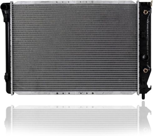 Radiator - Pacific Best Inc. Compatible/Replacement for '01-04 Chevrolet Corvette With Quick Connect Fittings 1-Row Plastic Tank, Aluminum Core - 10449531 in Saudi Arabia