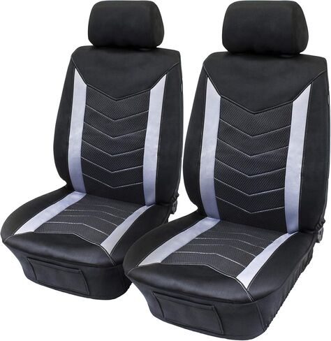 Eurow Universal Fit Wetsuit Vehicle Seat Covers, Water Repellent CR Material, Protects Seats from Spills, Sweat & Wear, Cinch-Fit, Airbag Compatible, Front Pocket for Storage, 2-Pack in Saudi Arabia