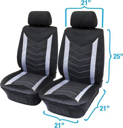 Eurow Universal Fit Wetsuit Vehicle Seat Covers, Water Repellent CR Material, Protects Seats from Spills, Sweat & Wear, Cinch-Fit, Airbag Compatible, Front Pocket for Storage, 2-Pack in Saudi Arabia