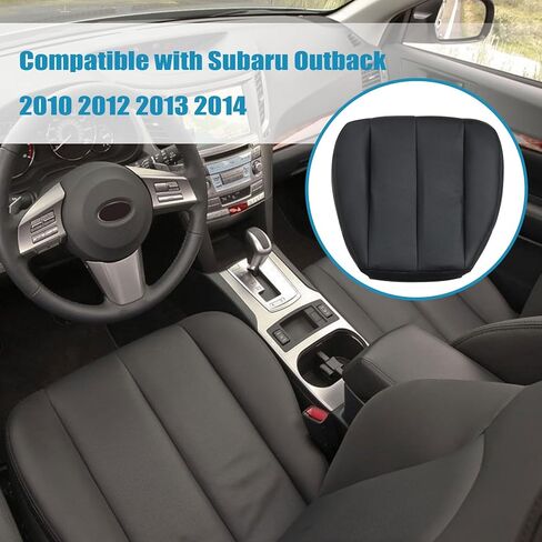 Priprilod غطاء مقعد بديل من الجلد المثقوب باللون الأسود متوافق مع Subaru Outback 2010 2011 2012 2013 2014 in Saudi Arabia