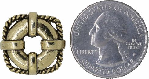 Jim Clift Design Life Preserver Gold Lapel Pin in Kuwait