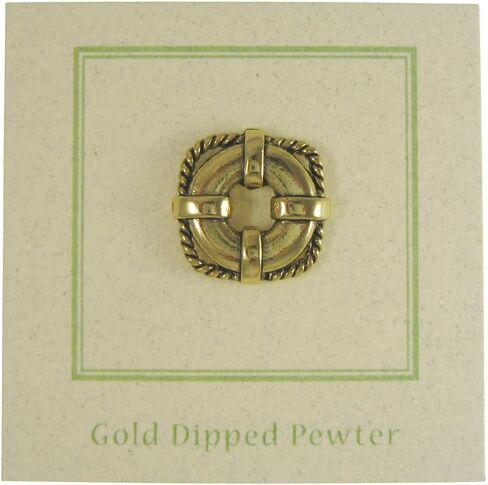 Jim Clift Design Life Preserver Gold Lapel Pin in Kuwait