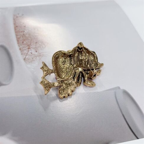 Cute Duck Brooch for Women Rhinestone Cubic Zirconia Lovely Cartoon Animal Lapel Pin Funny Statement Fashion Clothing Accessories Boutonniere Corsage Hat Bag Decoration Stylish Jewelry in Saudi Arabia