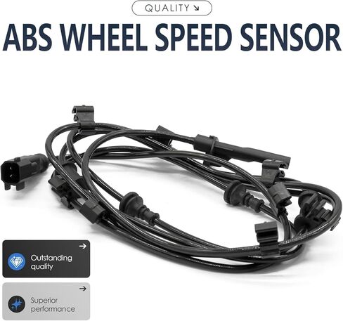 2PCS Rear Left and Right Abs Wheel Speed Sensor Compatible with Ram 2500 4779980AC 68160915AA ALS2823 ALS2824 14 15 16 17 18 19 20 21 22 23 24 2014 2015 2016 2017 2018 2019 2020 2021 2022 2023 2024 in Saudi Arabia