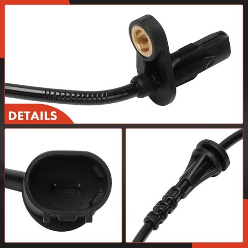 A-Premium 2PCS Rear ABS Wheel Speed Sensor Compatible with Mitsubishi Models - Outlander 2014 2015, 4-Wheel ABS Brake in Saudi Arabia