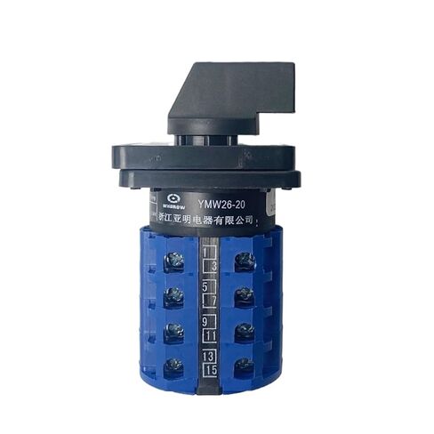 Electrical LW26-20/4 Panel Mount 20A 690V 4 Poles 4 Position Control Motor Circuit Universal Changeover Rotary Cam Switch in Saudi Arabia