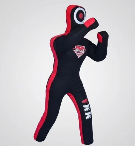 MMA SPORTS Doctor Bane Brazilian Grappling Submission Dummy Wrestling BJJ Judo Karate Punching Bag (Standing- 6 FT / 72 in) -UNFILLED, Black in Kuwait