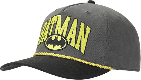 Batman Embroidered Logo Adult Black Retro Grandpa Snapback Hat in Saudi Arabia