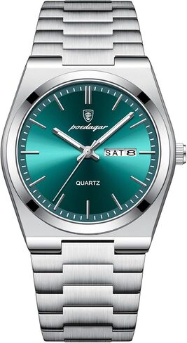 Fashion Quartz Man Wristwatch Sport Business Men Watches Waterproof Luminous Date Week Stainless Steel Men's Watch in Saudi Arabia