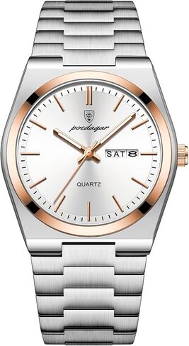 Fashion Quartz Man Wristwatch Sport Business Men Watches Waterproof Luminous Date Week Stainless Steel Men's Watch in Saudi Arabia