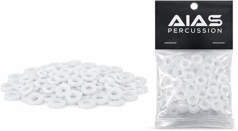 AIAS Nylon Tension Rod Washers (White, 100 Pack) in Kuwait