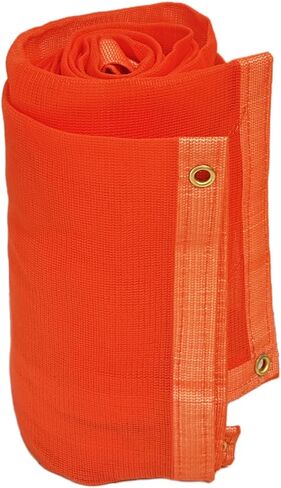 24-552-0810 220GSM Heavy Duty Orange Mesh Tarp - 8' x 10' Reinforced Rip-Resistant Construction Mesh Tarpaulin with Brass Grommets - 12mil Durable Protection for Agriculture, Landscaping in Saudi Arabia